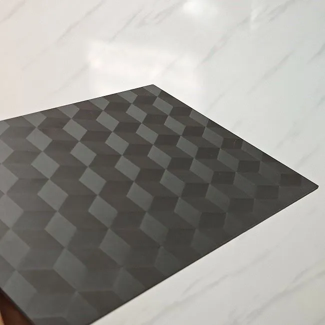 3D Effect surface carbon fiber sheet
