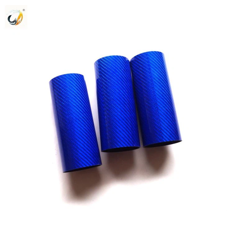 Colorful Glossy Carbon Fiber Tubes With 3K Weavings